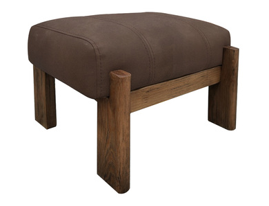 IUP422-OTT-212 Wooden Frame & Base, Upholstered Seat Ottoman "Balam"