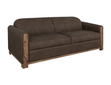 IUP422-SOF-212 Wooden Frame & Base, Two-Cushion Sofa "Balam"
