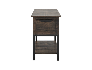 IFD2741CST 1 Drawer, 1 Shelf Chairside Table "Dark Mita"