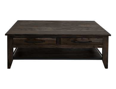 IFD1371CKT 4 Drawer, 1 Shelf Cocktail Table "Dark Teak"