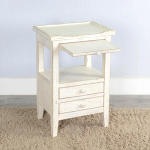 2086WS White Sand Side Table