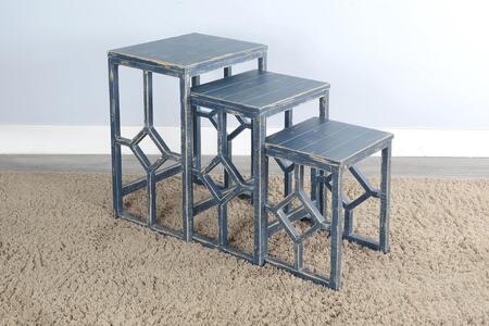 2087OB Ocean Blue Nesting Table