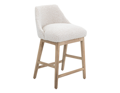 IUP654-BST24-101 Wooden Frame and Upholstered Seat, Barstool 24" "Emma"
