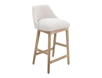 IUP654-BST30-101 Wooden Frame and Upholstered Seat, Barstool 30" "Emma"