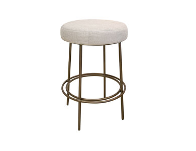 IUP802-STL24-161 Wooden Frame & Metal Base, 24" Stool "Frida"