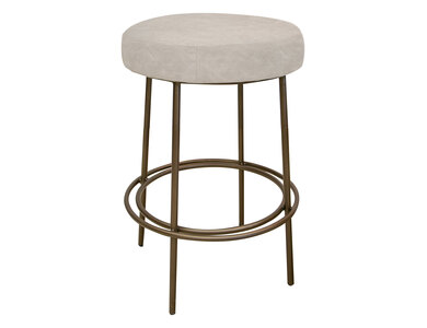 IUP802-STL24-210 Wooden Frame & Metal Base, 24" Stool "Frida"