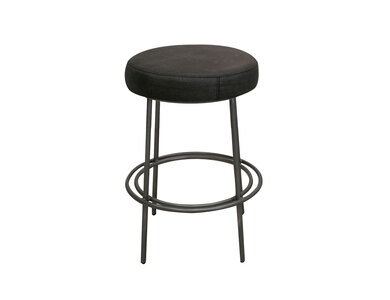 IUP802-STL24-211 Wooden Frame & Metal Base, 24" Stool "Frida"