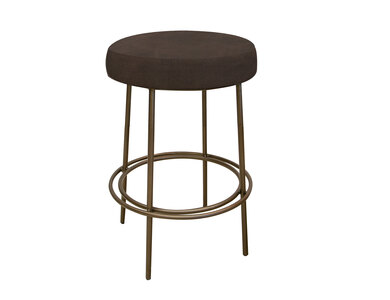 IUP802-STL24-212 Wooden Frame & Metal Base, 24" Stool "Frida"