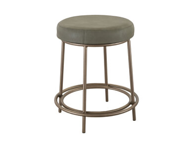 IUP802-STL24-232 Wooden Frame & Metal Base, 24" Stool "Frida"
