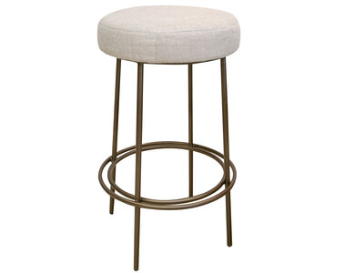 IUP802-STL30-161 Wooden Frame & Metal Base, 30" Stool "Frida"