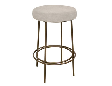 IUP802-STL30-210 Wooden Frame & Metal Base, 30" Stool "Frida"