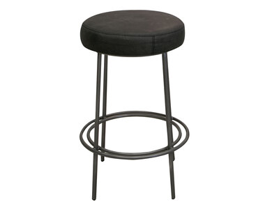 IUP802-STL30-211 Wooden Frame & Metal Base, 30" Stool "Frida"
