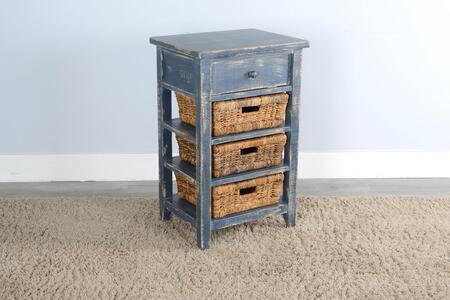 2093OB Ocean Blue Storage Table