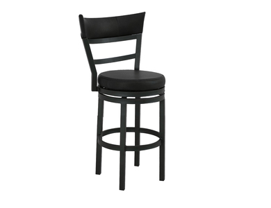 IUP703-BST30-216 Upholstered Seat & Metal Frame Barstool, 30" "Gray II"
