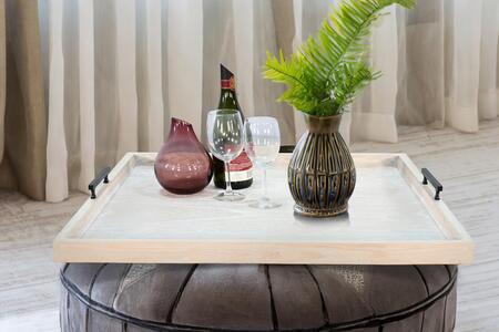 2152BD Square Tessa Ottoman Tray