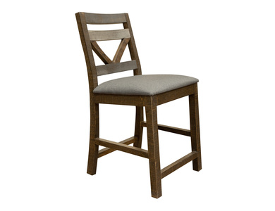 IFD6551BST24 Upholstered Seat 24" Barstool "Loft Gray RC"