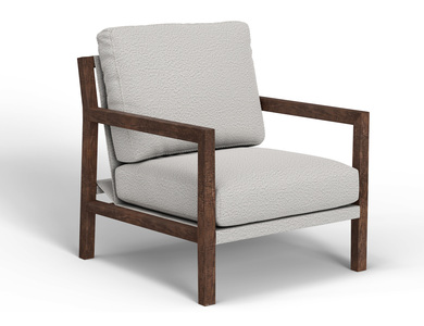IUP401-ACH-101 Wooden Frame, Armchair "Milan"