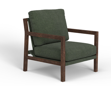 IUP401-ACH-111 Wooden Frame, Armchair "Milan"