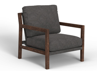 IUP401-ACH-121 Wooden Frame, Armchair "Milan"