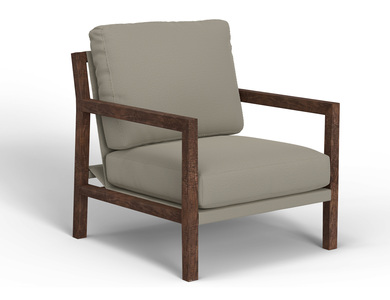 IUP401-ACH-151 Wooden Frame, Armchair "Milan"