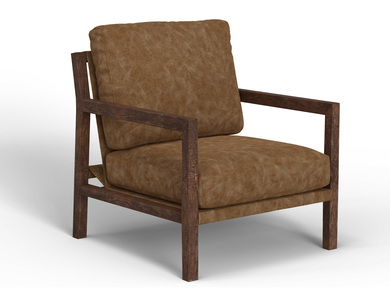 IUP401-ACH-202 Wooden Frame, Armchair "Milan"