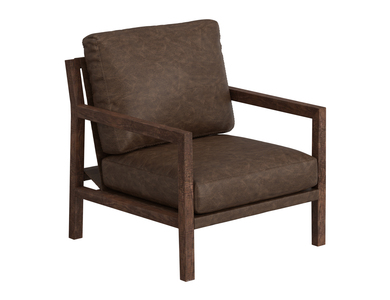 IUP401-ACH-212 Wooden Frame, Armchair "Milan"