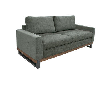 IUP241-LOV-111 Metal & Wood Base, Loveseat "Mita"