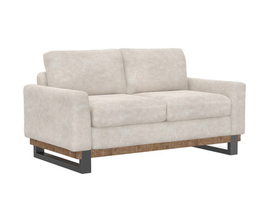 IUP241-LOV-210 Metal & Wood Base, Loveseat "Mita"