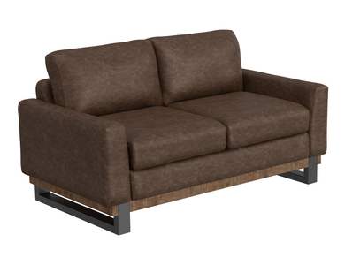 IUP241-LOV-212 Metal & Wood Base, Loveseat "Mita"