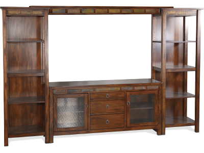 3403DC2 Santa Fe Entertainment Wall W/ 2 Piers