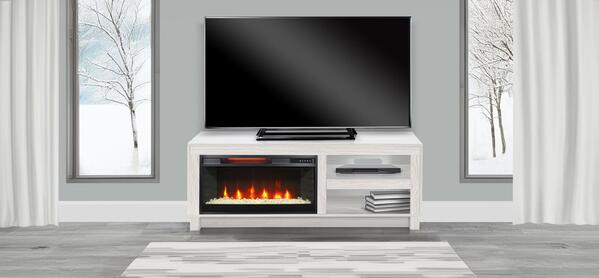 3501WOM Napa Console W/ Fireplace Insert Option