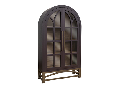 IFD8531CABRC 2 Glass Door Cabinet "Obsidian"