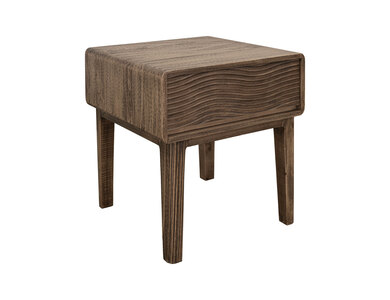 IFD1091ENDBN 1 Drawer, End Table "Olivia"