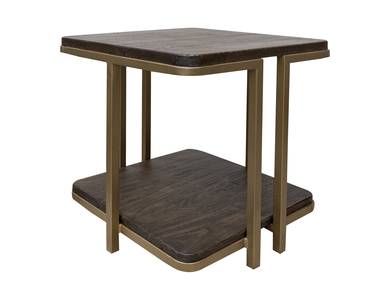 IFD3211END Metal Base End Table "Onix"