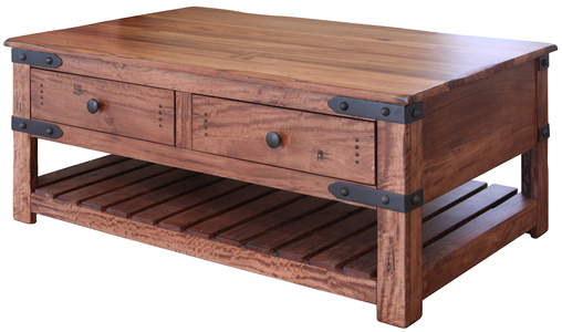 IFD867CKTL 4 Drawer Cocktail Table "Parota II"
