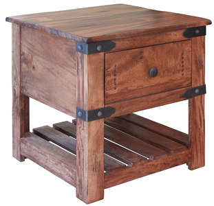 IFD867END 1 Drawer End Table "Parota II"