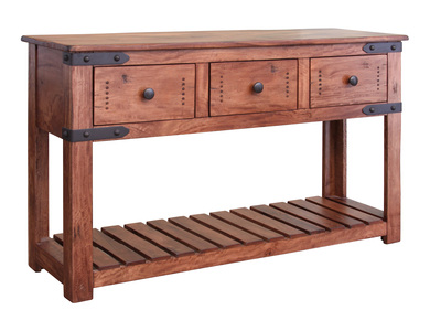 IFD867SOFA 3 Drawer Sofa Table "Parota II"