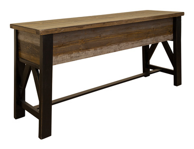 IFD6441SBT Counter Height Sofa Table "Loft Brown"