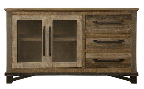 IFD6441BFF60 3 Drawer 2 Doors Buffet "Loft Brown"