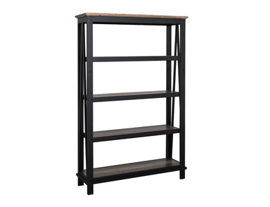 IFD6441BKS 4 Shelves, Bookcase "Loft Brown"