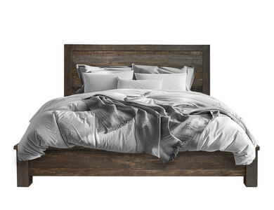 Bed - Cal King Size "Loft Brown"