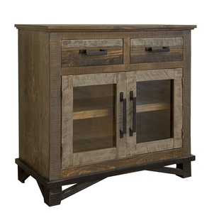 IFD6441SVR 2 Drawer 2 Doors Server "Loft Brown"