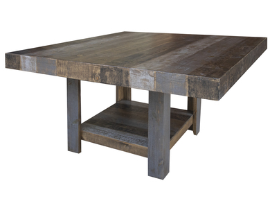 IFD6441TBL54 54" Square Dining Table "Loft Brown"