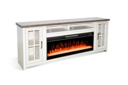 3662MB-76 Media Console W/ Fireplace Option