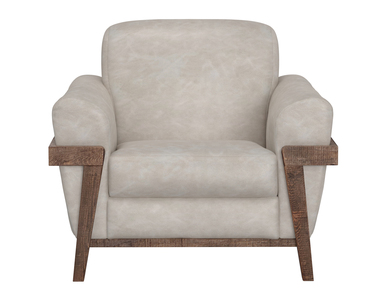 IUP644-ACH-210 Wooden Frame & Base, Armchair "Loft Brown"