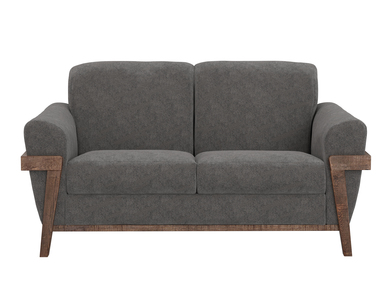 IUP644-LOV-121 Wooden Frame & Base, Loveseat "Loft Brown"