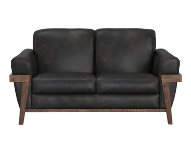 IUP644-LOV-216 Wooden Frame & Base, Loveseat "Loft Brown"