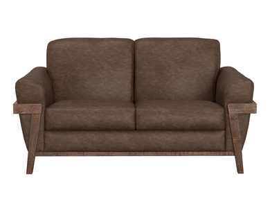 IUP644-LOV-212 Wooden Frame & Base, Loveseat "Loft Brown"