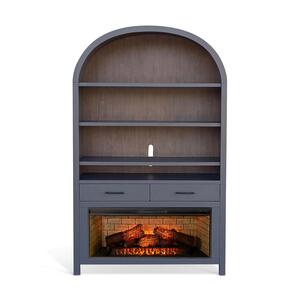 3682UB Wide Arch Bookcase W/ 42" Fireplace Option