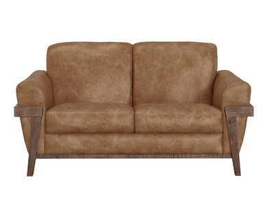 IUP644-LOV-202 Wooden Frame & Base, Loveseat "Loft Brown"